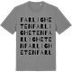 Mid Heather Gray t-shirt med Farligheten ordlek t-shirt