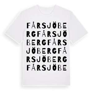 Fårsjöberg ordlek t-shirt – ekologisk bomull t-shirt från Pinshirt