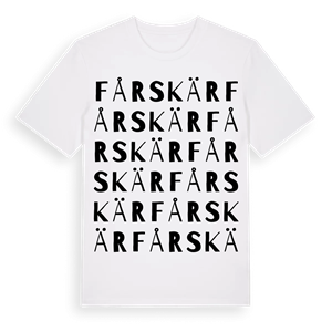 Fårskär ordlek t-shirt – ekologisk bomull t-shirt från Pinshirt
