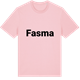 Pink Cotton t-shirt med Fasma fetstil t-shirt