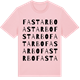 Pink Cotton t-shirt med Fastarbo ordlek t-shirt