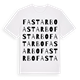 White t-shirt med Fastarbo ordlek t-shirt
