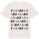 Vintage White t-shirt med Faxan ordlek t-shirt