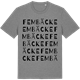 Mid Heather Gray t-shirt med Fembäcke ordlek t-shirt