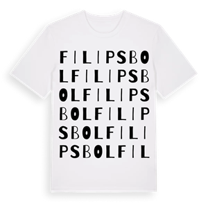 Filipsbol ordlek t-shirt – ekologisk bomull t-shirt från Pinshirt