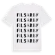 White t-shirt med Filsarby ordlek t-shirt