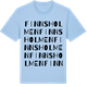 Blue Soul t-shirt med Finnsholmen ordlek t-shirt