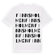 White t-shirt med Finnsholmen ordlek t-shirt