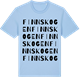Blue Soul t-shirt med Finnskogen ordlek t-shirt