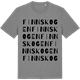 Mid Heather Gray t-shirt med Finnskogen ordlek t-shirt