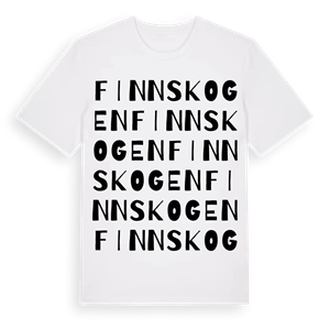 Finnskogen ordlek t-shirt – ekologisk bomull t-shirt från Pinshirt