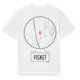 White t-shirt med Fisket t-shirt