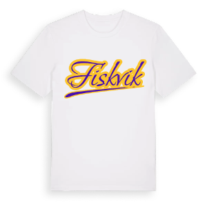 Fiskvik baseball t-shirt – ekologisk bomull t-shirt från Pinshirt