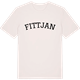Vintage White t-shirt med Fittjan böjd t-shirt