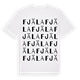 White t-shirt med Fjäla ordlek t-shirt