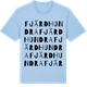Blue Soul t-shirt med Fjärdhundra ordlek t-shirt