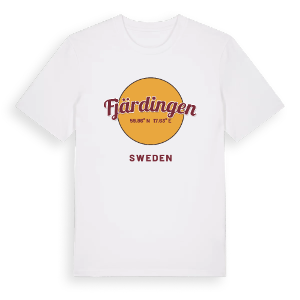 Fjärdingen cirkel t-shirt – ekologisk bomull t-shirt från Pinshirt