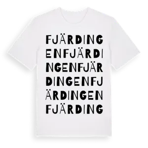 Fjärdingen ordlek t-shirt – ekologisk bomull t-shirt från Pinshirt