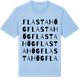 Blue Soul t-shirt med Flastahög ordlek t-shirt