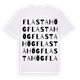 Flastahög ordlek t-shirt