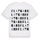 Flatgarn ordlek t-shirt