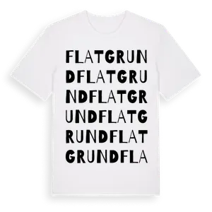 Flatgrund ordlek t-shirt – ekologisk bomull t-shirt från Pinshirt