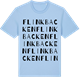Blue Soul t-shirt med Flinkbacken ordlek t-shirt