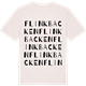 Vintage White t-shirt med Flinkbacken ordlek t-shirt