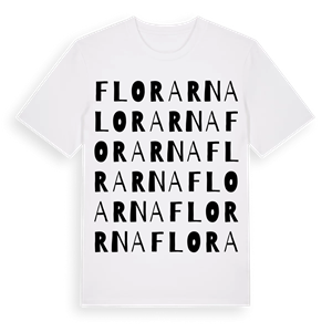 Florarna ordlek t-shirt – ekologisk bomull t-shirt från Pinshirt
