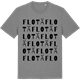 Mid Heather Gray t-shirt med Flotä ordlek t-shirt
