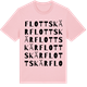 Pink Cotton t-shirt med Flottskär ordlek t-shirt