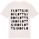 Vintage White t-shirt med Flottsund ordlek t-shirt