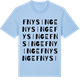 Blue Soul t-shirt med Fnysinge ordlek t-shirt