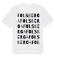 White t-shirt med Folsberga ordlek t-shirt