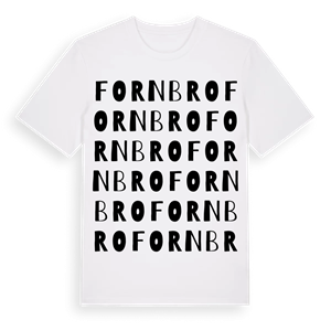 Fornbro ordlek t-shirt – ekologisk bomull t-shirt från Pinshirt