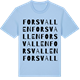 Blue Soul t-shirt med Forsvallen ordlek t-shirt