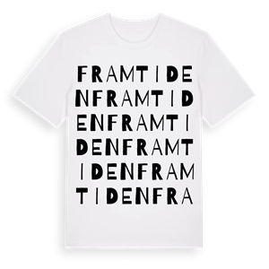 Framtiden ordlek t-shirt – ekologisk bomull t-shirt från Pinshirt
