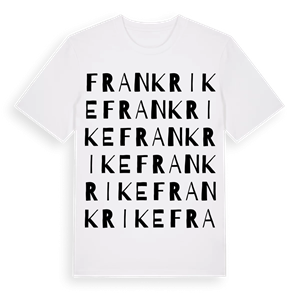 Frankrike ordlek t-shirt – ekologisk bomull t-shirt från Pinshirt