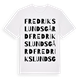 Fredrikslunds gård ordlek t-shirt