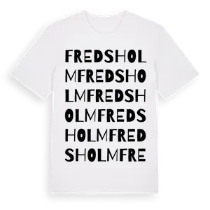 Fredsholm ordlek t-shirt – ekologisk bomull t-shirt från Pinshirt