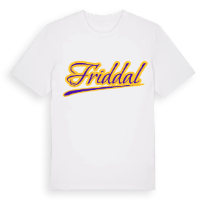 Friddal baseball t-shirt – ekologisk bomull t-shirt från Pinshirt