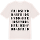 Vintage White t-shirt med Fridshyddan ordlek t-shirt
