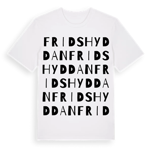 Fridshyddan ordlek t-shirt – ekologisk bomull t-shirt från Pinshirt