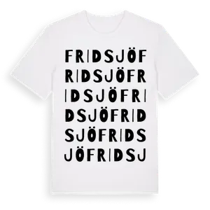 Fridsjö ordlek t-shirt – ekologisk bomull t-shirt från Pinshirt