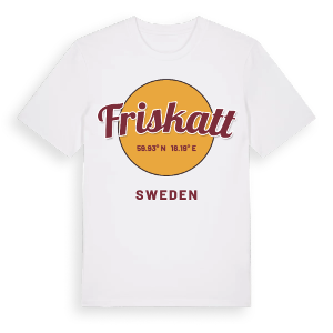 Friskatt cirkel t-shirt – ekologisk bomull t-shirt från Pinshirt