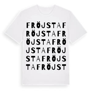 Fröjsta ordlek t-shirt – ekologisk bomull t-shirt från Pinshirt