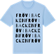 Blue Soul t-shirt med Frövibacken ordlek t-shirt