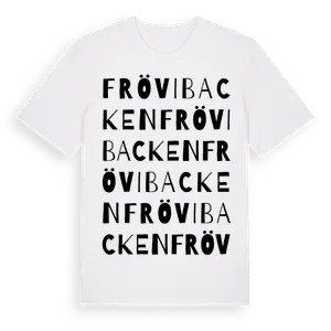 Frövibacken ordlek t-shirt – ekologisk bomull t-shirt från Pinshirt