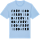 Blue Soul t-shirt med Fröviboda ordlek t-shirt
