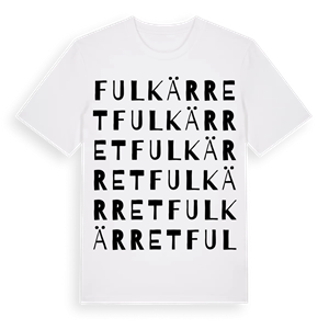 Fulkärret ordlek t-shirt – ekologisk bomull t-shirt från Pinshirt